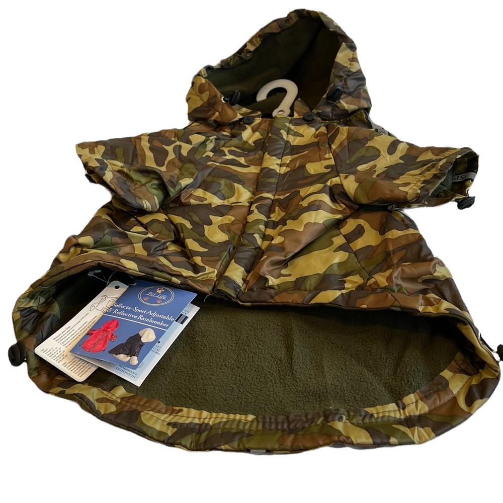 🐾 HOST PICK 🐾 Pet Life Reflecta Sport Rainbreaker Dog Raincoat Jacket NWT - Picture 5 of 14